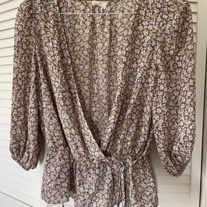Floral Bohemian Blouse Size L